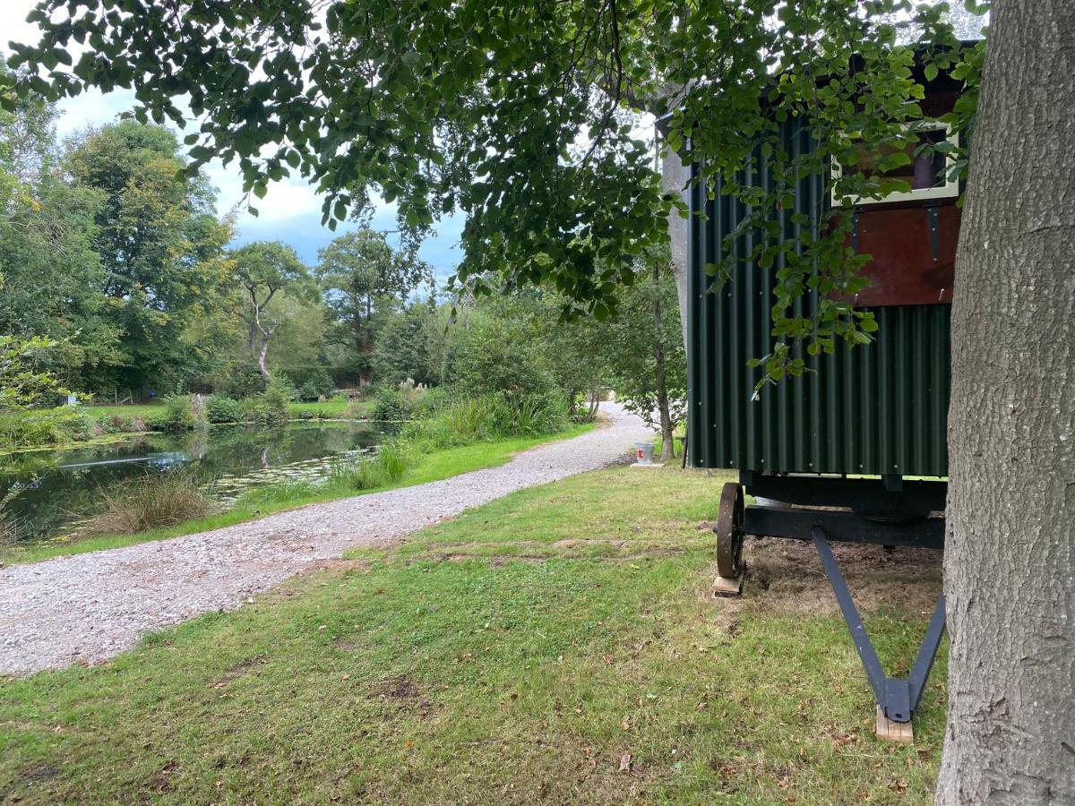 The Shepherd'S Hut - Wild Escapes Wrenbury Off Grid Glamping - Ages 12 And Over Baddiley ภายนอก รูปภาพ